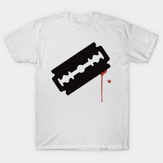 safety razor blood drop T-Shirt by SeveralDavids